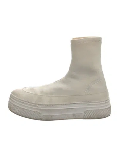 Pre-owned Khaite Sock Boots In Neutral