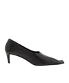 Khaite Solid Leather Pumps In Black