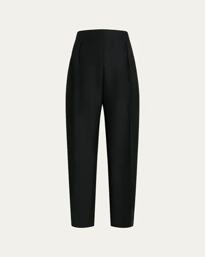 Khaite Somera Barrel-leg Pants In Black