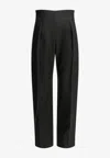 Khaite Somera Tailored Pants In Black