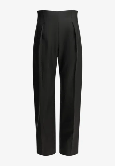 Khaite Somera Tailored Pants In Black