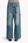 Khaite Sowen Rigid Mid-rise Wide-leg Jeans In Heath