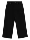 Khaite Albi Tapered-leg Jeans In Black