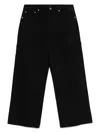 Khaite Albi Tapered-leg Jeans In Black