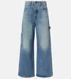 Khaite Dane High-rise Wide-leg Jeans In Blue