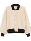 Khaite Spence Bomber Jacket In Neutrals