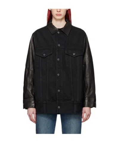 KHAITE SPLICED DENIM COAT