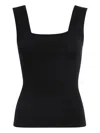 Khaite Square Neck Sani Top In Black