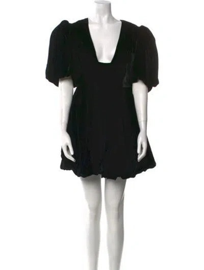 Pre-owned Khaite Square Neckline Mini Dress In Green