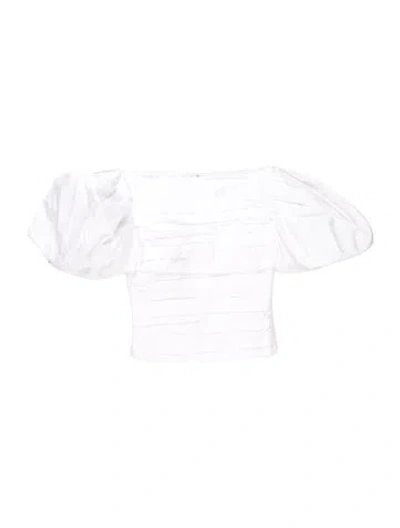 Pre-owned Khaite Square Neckline Sleeveless Top In White