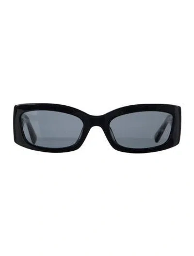 Pre-owned Khaite Square Tinted Sunglasses In Black