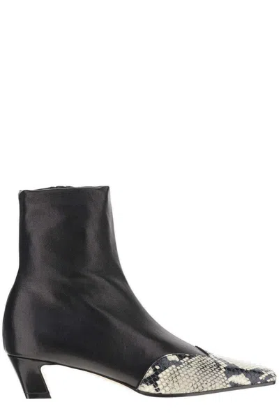 Khaite Dallas Ankle Stretch Boots In Black