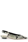 Khaite The Colin Leather Ballerina Shoes In Multi