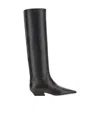Khaite Square-toed Boots In Black