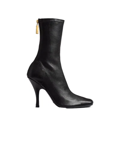 Khaite Woman Ankle Boots Black Size 8.5 Calfskin