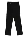 Khaite Straigh-leg Jeans In Black