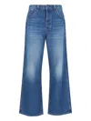 Khaite Denim Trousers With Belt Loops In Blue