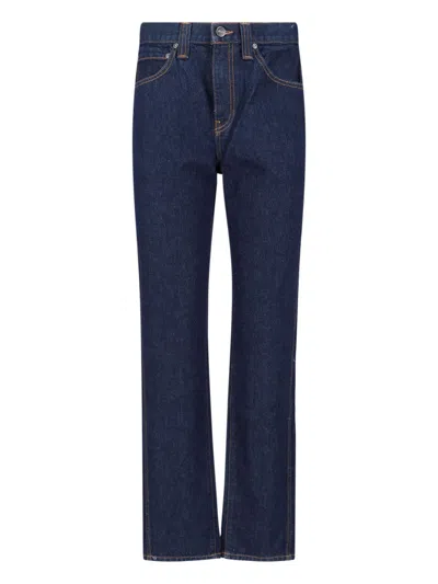 Khaite Straight Jeans In Blue