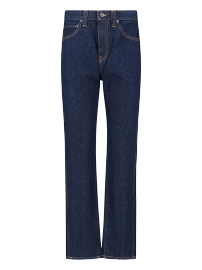 Khaite Straight Farley Jeans In Blue