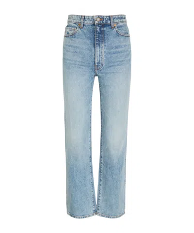 Khaite Straight Jeans In Blue