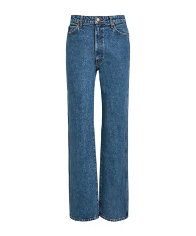 Khaite Straight Jeans In Blue