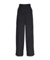 Khaite Waistband Loop Casual Pants In Black