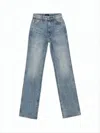 Khaite Straight-leg Denim Pants With Mid-rise Waist In Blue