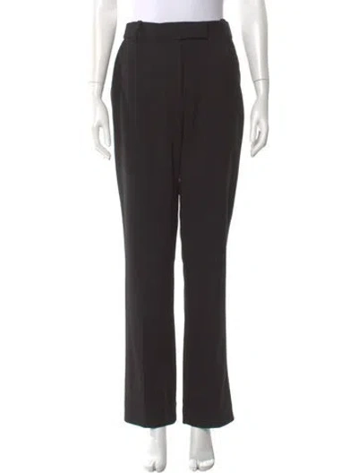 Pre-owned Khaite Straight Leg Pants In Black
