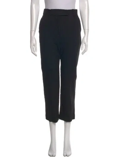 Pre-owned Khaite Straight Leg Pants In Black
