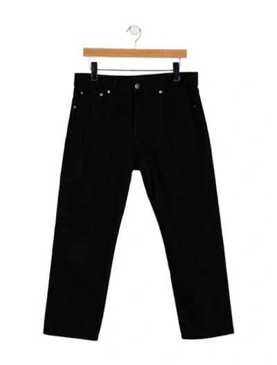 Pre-owned Khaite Straight Leg Pants In Black