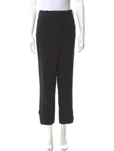 Pre-owned Khaite Straight Leg Pants In Black