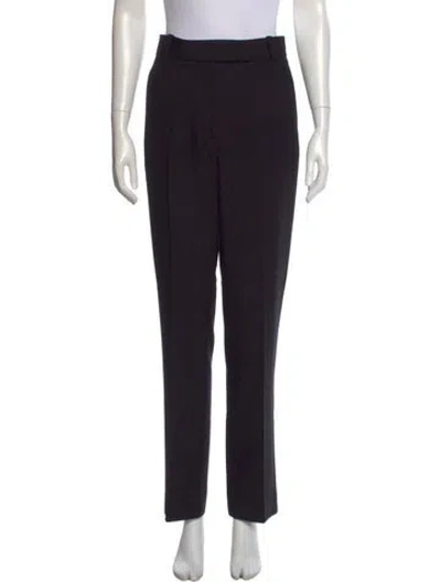 Pre-owned Khaite Straight Leg Pants In Black