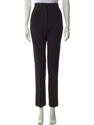 Pre-owned Khaite Straight Leg Pants In Black