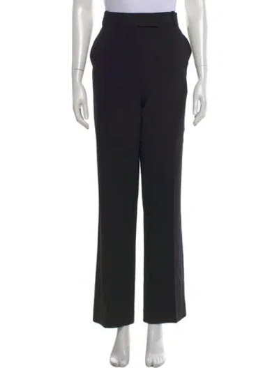 Pre-owned Khaite Straight Leg Pants In Black