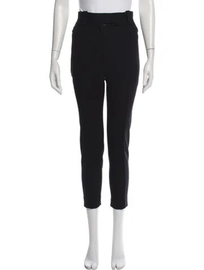 Pre-owned Khaite Straight Leg Pants In Black