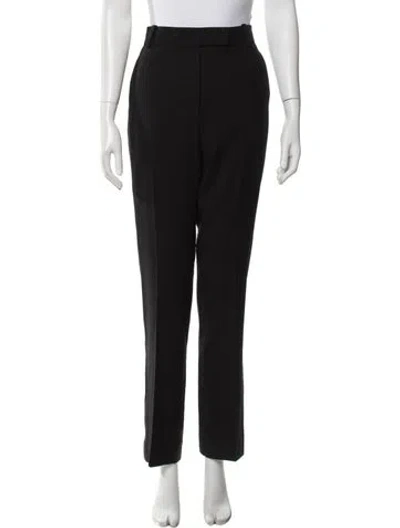 Pre-owned Khaite Straight Leg Pants In Black