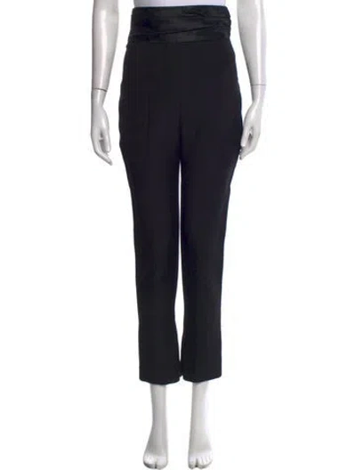 Pre-owned Khaite Straight Leg Pants In Black