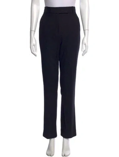 Pre-owned Khaite Straight Leg Pants In Black