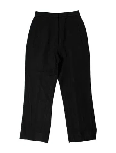 Pre-owned Khaite Straight Leg Pants In Black