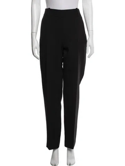 Pre-owned Khaite Straight Leg Pants In Black