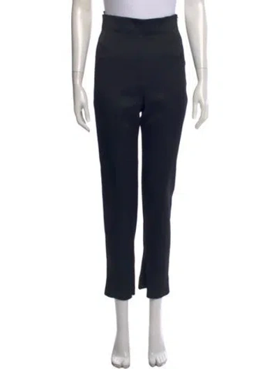 Pre-owned Khaite Straight Leg Pants In Black
