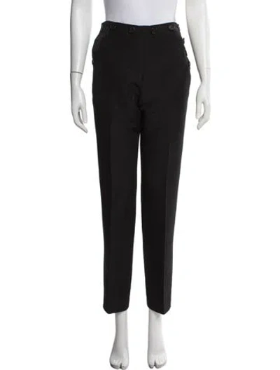 Pre-owned Khaite Straight Leg Pants In Black