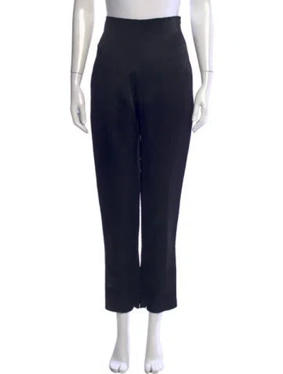 Pre-owned Khaite Straight Leg Pants In Black