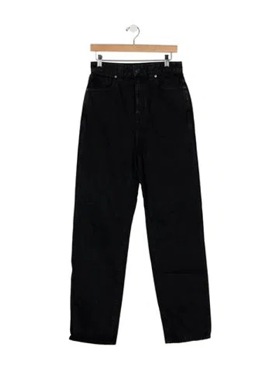 Pre-owned Khaite Straight Leg Pants In Black