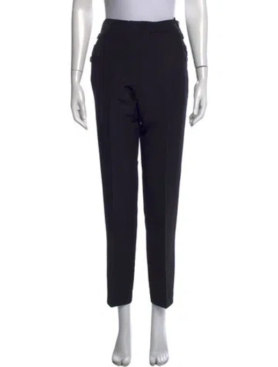 Pre-owned Khaite Straight Leg Pants In Black