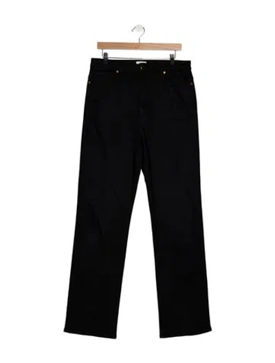 Pre-owned Khaite Straight Leg Pants In Black