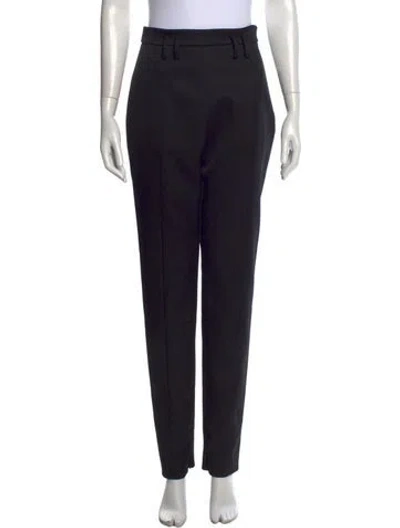 Pre-owned Khaite Straight Leg Pants In Black
