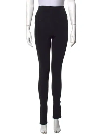 Pre-owned Khaite Straight Leg Pants In Black