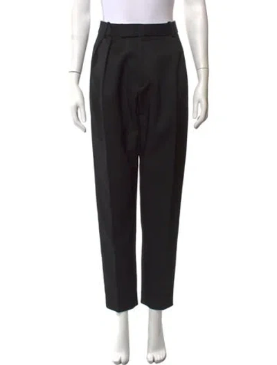 Pre-owned Khaite Straight Leg Pants In Black
