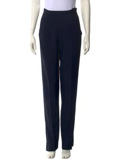 Pre-owned Khaite Straight Leg Pants In Blue